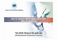 Tài Chính Công Ty Đa Quốc Gia Ueh Trắc Nghiệm